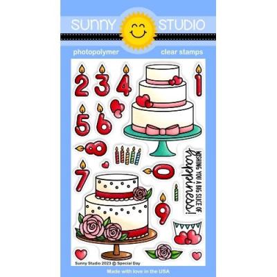 Sunny Studio Clear Stamps - Special Day